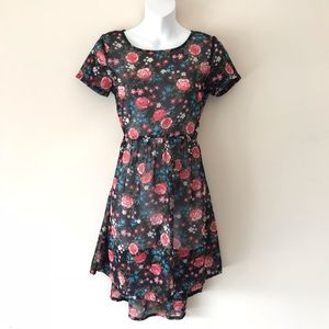 Floral sheer long top